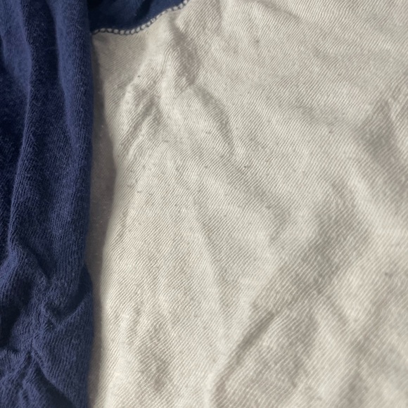 Forever 21 Mid Sleeved Collar Shirt: Blue & White - Picture 2 of 3